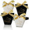 SEKESOER Set mit 24 Eid Mubarak Geschenktüten für Ramadan, Festliche Eid Mubarak Geschenktüten, Muslimische Geschenktüten mit goldenen Bändern für Ramadan Geschenke, Eid Mubarak Party Dekoration
