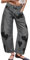 LifeShe Damen-Jeans mit weitem Bein, weite Beine, niedrige Taille, Herzform, lockere Denim-Hose, Schwarz, X-Groß