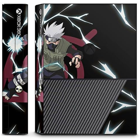 DeinDesign Autocollant Compatible avec Microsoft Xbox 360 E Sticker Film Autocollant Kakashi Naruto Shippuden Produit sous Licence Officielle