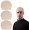 UILYNIU 3 Stück Glatzekappe Erwachsene Latex Glatze Kappe Bald Cap Glatze Perücke Glatze Zubehör Halloween Kostüm Zubehör Halloween Kopfkappe Gefälschte Kopfhaut für Halloween Cosplay Party (3 Stück)