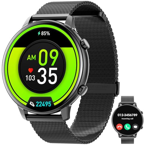 Hwagol Reloj Inteligente Hombre Mujer, 1.39 HD Smartwatch Hombre con Bluetooth Llamada, Reloj Smartwatch con 140+ Modos Deportivos/Pulsometro/SpO2/Sueño, Relojes Inteligentes para Android iOS