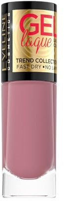 Eveline Cosmetics Gel Laque Nagellack - Schnelltrocknender Gel-Effekt, Lang anhaltender Glanz, Keine UV/LED Lampe erforderlich - Einfache Anwendung mit breitem Pinsel