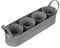 PHENOFICE 4Er-Box Blumentopf verzinkte Pflanzenbehälter Blumenvase Eimer für Zimmerpflanzen Kreisvase künstliche blüten Artificial Desktop-Dekoration Pflanzenhalter aus Eisen Silver