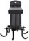 Küchen-Utility-Haken, Drehbare Hakenleiste, 6 Haken, um 360 Grad Drehbar, Platzsparend, Mehrzweck-Utensilien-Organizer für Küche, Badezimmer, Schrank (BLACK)