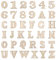 204 Stück Holzbuchstaben Klein Und Holznummern Buchstaben, Holz 15mm Buchstaben Holz DIY Holzbuchstaben Basteln Mini Hölzerne Großbuchstaben Und Zahlen Hochzeit Party Kunsthandwerk DIY Dekoration