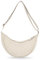 Bieiyhe Halbmond Tasche Damen, Einfarbig Crossbody Bag, Umhängetasche Cord, Got Bag Moon Bag Small, Bananentasche Damen, Casual Crossbody Bag Schultertasche mit Verstellbarer Schultergurt -Weiß