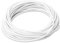 10 metros de cable blanco de dos conductores 24 AWG cable de alimentación de 2 núcleos redondo PVC flexible cable de cobre núcleo eléctrico diámetro 4 mm blanco cable de cobre estañado buena