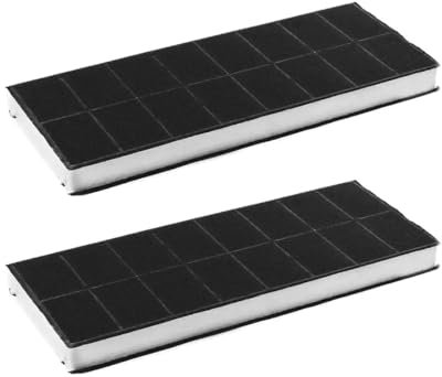 2x Trade-Shop Kohlefilter kompatibel mit Neff D4644X0 D4644X0FF D4644X0GB D4654X0 DAM25 DAM40 DAM50 Z5121X0 Z5140X0, kompatibel mit Küppersbusch DWZKB1C