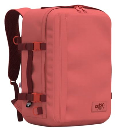 Cabinzero Unisex Classic Plus 32l Ultra Light Cabin Bag with Luggage Trackers. Rucksack, Pfirsichtal