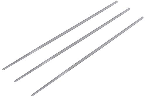 Tomedny Lot de 3 Limes de tronçonneuse, 5/32 Pouces, Ensemble de Limes d'affûtage de chaîne de tronçonneuse, râpe Ronde en Acier, Accessoires de pour Le Polissage de la scie à chaîne