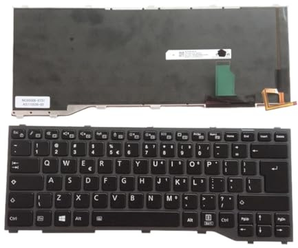 CHUOZSW UI Spanisch UK Laptop Beleuchtete Tastatur Für Fujitsu für Siemens für Lifebook T937 T938 T939 Notebook PC(UI)