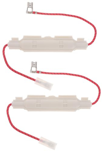Veemoon Fusible Haute Tension pour Micro-ondes 2pcs en Plastique Blanc, Longue Durée et Installation Facile, Pièce Détachée Compatible pour Appareils Électroménagers