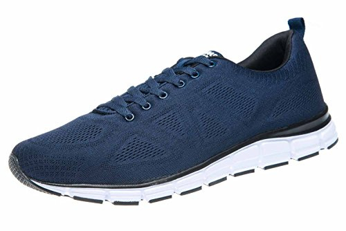 Boras Fashion Sports Unisex Sneaker Basic blau/weiss auch in Übergrößen 5203-0051