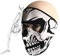 Masque Cagoule Moto Coupe Vent Tour de Cou Nez Oreille Protection Solaire Réglable Masque Bouche Visage Sport Chaud Anti-poussière/Froid pour Halloween Vélo Cyclisme Ski VTT Camping Chasse