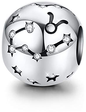 Charm-Anhänger Stier Sternzeichen Sternzeichen 925 Sterlingsilber für Pandora-Armband