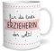 OWLBOOK® Geschenke für Erzieherin Beste Erzieherin Tasse mit Spruch Geschenke Geschenkidee für Erzieher-in zum Abschied Keramik 300 ml