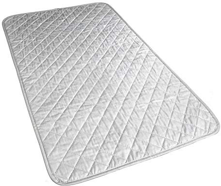 True & Tidy, Steam and Ironing Mat, Instantly Transforms Flat Surfaces into a Convenient Ironing Board, MAT-100 Silver, 32.7 x 19.3 x 0.3