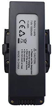 Huhu833 Hohe Kapazität RC Akku 7.6V 1500mAh Lipo Batterie für MJX Bugs 7 B7 RC Quadcopter RC Drohne Ersatzakku (7.6V 1500mah)
