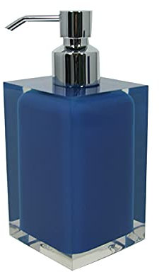Gedy Auckland Dosasapone Bagno, Blu, 16.2 x 7 x 7 cm