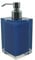 Gedy Auckland Dosasapone Bagno, Blu, 16.2 x 7 x 7 cm