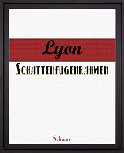 BIRAPA Lyon Keilrahmen für Canvas 40x120 cm in Schwarz Matt, Rahmen für Leinwände, Leerrahmen für Leinwand, Schattenfugenrahmen für Keilrahmen, Leinwand Rahmen