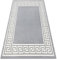 rugsx Teppich BCF Morad GREK Griechisch, Teppich für Wohnzimmer, Zimmer, Schlafzimmer - grau 160x220 cm