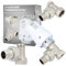 Thermostatisches Heizkörperventil-Set Ersatz TRV Standard II Ecke 1/2'' Messing Zentralheizungssteuerung Thermostat-KomplettSet Thermostatkopf M30x1,5 Rücklaufverschraubung Thermostatventil-Unterteil