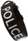 Tacticollar - 4,4 cm Strafverfolgungs- und Militär-K9-Hundehalsband für mittelgroße Hunde, Mil-Spec-Nylon-Halsband, Schnellverschluss-Metallschnalle (Polizei-Schwarz/Weiß)