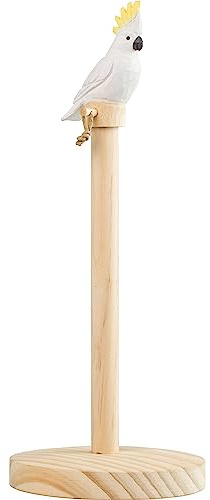 Wildlife Garden WG5003 Haushaltsrollenhalter Kakadu - Handgeschnitzt aus Lindenholz