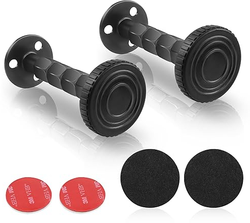 YAODHAOD Bett Abstandshalter Wand Anti-Shake-Werkzeug,Kopfteil Stopper,Gewinde Bett Wand Stopper Kopfteil Bettstopper Anti Shake Tool Werkzeug für Betten Schränke Sofas(schwarz 2PCS)