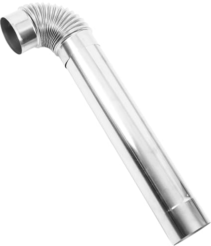 BESPORTBLE Stainless Steel Stove Flue Kit Chimney Exhaust Metal Flue Easy Install for Home