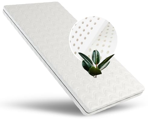 ALAVYA HOME® Kindermatratze, Latexmatratze Cozy Plus, 10 cm hoch, Jugendmatratze mit Latex und Kaltschaum | CertiPUR zertifizierter mit waschbarem Bezug | Schadstoffgeprüft nach Öko-Tex (90x200)