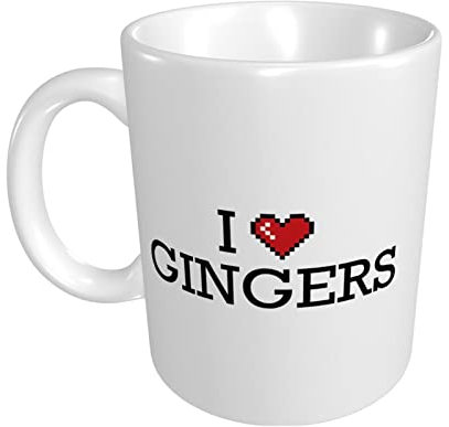 peiyeety Oversized Funny Coffee Mugs for Women I Love Gingers Mug Funny Coffee Mugs for Women Sarcasm Fun Mugs