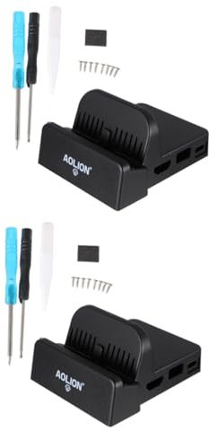 Gadpiparty 2stücke Kompakte Lade-dockingstation Für Spielkonsolen Tragbare Dockingstation Für Switch Einfach Zu Bedienen Für Zuhause Ermöglicht Längeres Spielen Und Ist Überall Hin