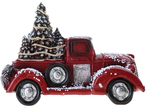 BAYORE Bauernhof LKW Weihnachts Herzstück Weihnachts LKW Dekoration Bauernhof Vintage Pickup Truck Mit Weihnachtsbäumen Einzigartige Weihnachten