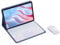 HLTOOP Keyboard Case for Honor Pad X9 11,5 Inch 2023, 7 Color Backlit Bluetooth Keyboard with Touchpad, Soft TPU Back Cover, Bluetooth Mouse,Purple