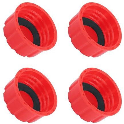 Lot de 4 bouchons de bidon de gaz de rechange avec joint, filetage grossier de 5 gallons pour des connexions étanches, couvercle universel pour tous les conteneurs d'essence standard de 5 gallons