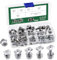 Keadic 60 Packs M6x10/12/16/18/20mm 304 Stainless Steel Battery Bolts and Nuts Assortment Set, ATV Battery Bolt Motorcycle Battery Terminal Screws with Square Nuts for Automobile Computers