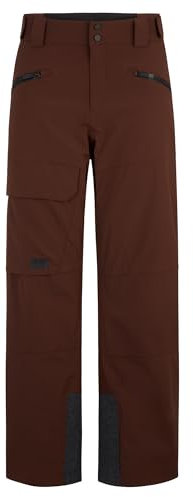 Ziener Herren RAPPOLD Ski-Hose/Freeride | PFC frei, Wolle, wattiert, Dark Brown, XL
