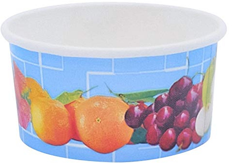 VEPATIM 200 Eisbecher Pappe rund 160 ml Ø 85mm Höhe 43mm Fruchtreigen
