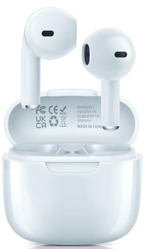 Ciciloud Cuffie Bluetooth, Auricolari Bluetooth 5.3 con Stereo HiFi Immersivo, 46 Ore di Durata, Cuffie Wireless con Ricarica Rapida USB-C, Touch Control IP7 Impermeabili Cuffie Wireless