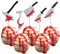 Lot de 30 couteaux d'Halloween - Décoration de gâteau - Paillettes effrayantes - Couteau - Décoration de gâteau - Pour anniversaire - Pour fête à thème Happy Halloween - Décoration de gâteau