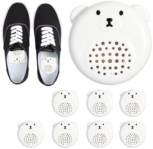 Schuhgeruchskugeln für Schuhe – Bärenform, 8 x Lufterfrischer, für Schuhschrank | Nachhaltiger Lufterfrischer für den Kleiderschrank