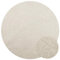 vidaXL Teppich ZIZUR Creme Ø 160 cm Jute-Optik Indoor und Outdoor, Fußmatte, Bodenteppich, Teppichboden, Bodenmatte, Flächenvorleger, Innenteppich