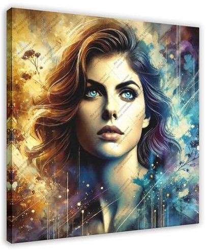 ZYGNBHL Alexandra_Daddario Poster, geeignet für Zuhause, Raumdekoration, Geschenke, 40 x 40 cm