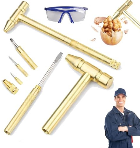 Multitool Hammer Set – 6-in-1 Mini Hammer with Screwdriver, Compact and Versatile Tool for Camping, DIY, and Outdoor Projects