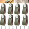 Dtoterul 8 Stück Grün Ledergriffe, Möbel Leder Möbelgriffe, Möbelgriffe Grün, Ledergriffe Schrank Türgriffe Leder für Schublade Schranktür Wohnkultur mit Schrauben