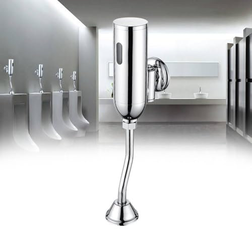 Automatischer Urinal Spülventil Sensor, Wandmontage Sensor Urinal Druckspüler, Intelligentes Berührungsloses Urinalspüler Spülset für Heimtoiletten Öffentliche (Ohne Akku)