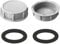 2 Pack 54mm Plastic Pipe End Caps - Grey Female Threaded Blanking Plugs for Kitchen/Bath/Laundry Waste Pipes, Leak-Proof Drain Seal