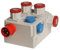 KlingerBorn - Einschaltautomatik 3Ph, mit Master: 3x CEE-Steckdose 400V, 1x Schuko-Steckdose 230V, Slave: 1x CEE-Steckdose 400V, 1x Schuko-Steckdose 230V, CCST-Platine, Kragenstecker 16A